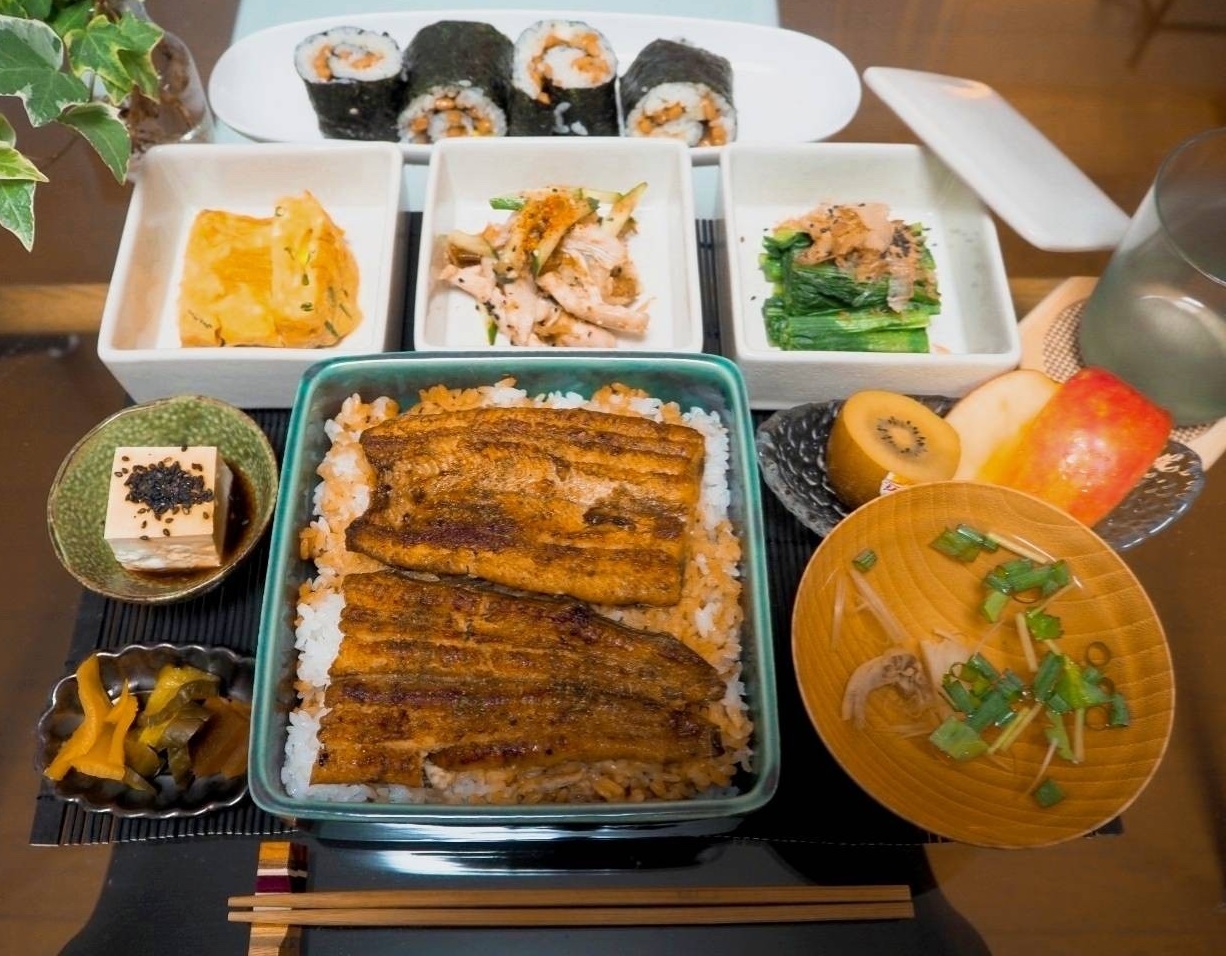 うなぎを使った手料理（本人提供）