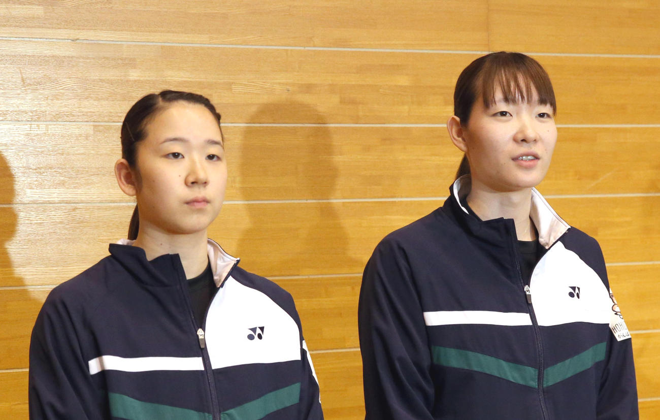 永原和可那（左）、松本麻佑（2019年10月31日撮影）