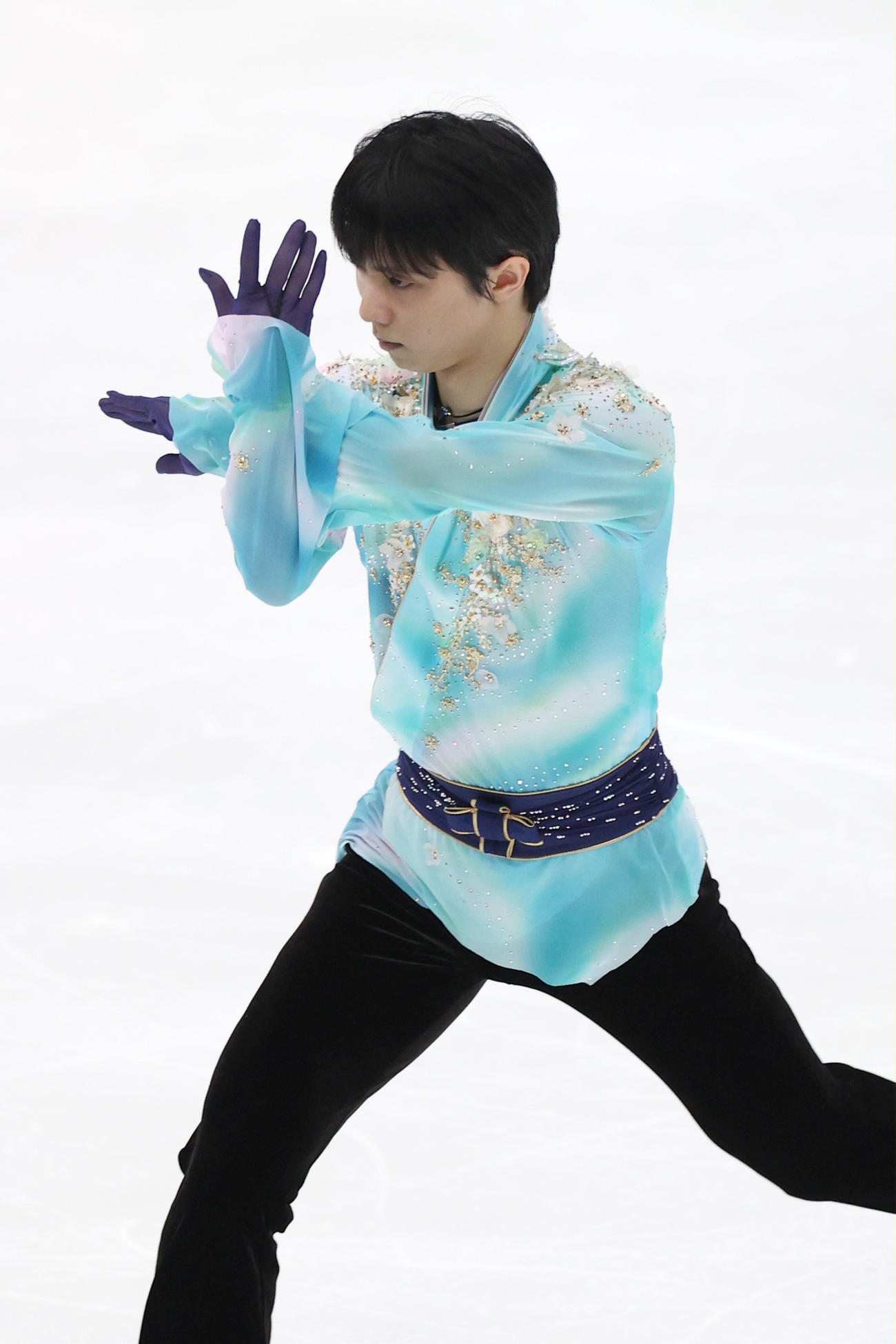全日本フィギュアスケート選手権　男子フリーで演技をする羽生（代表撮影）