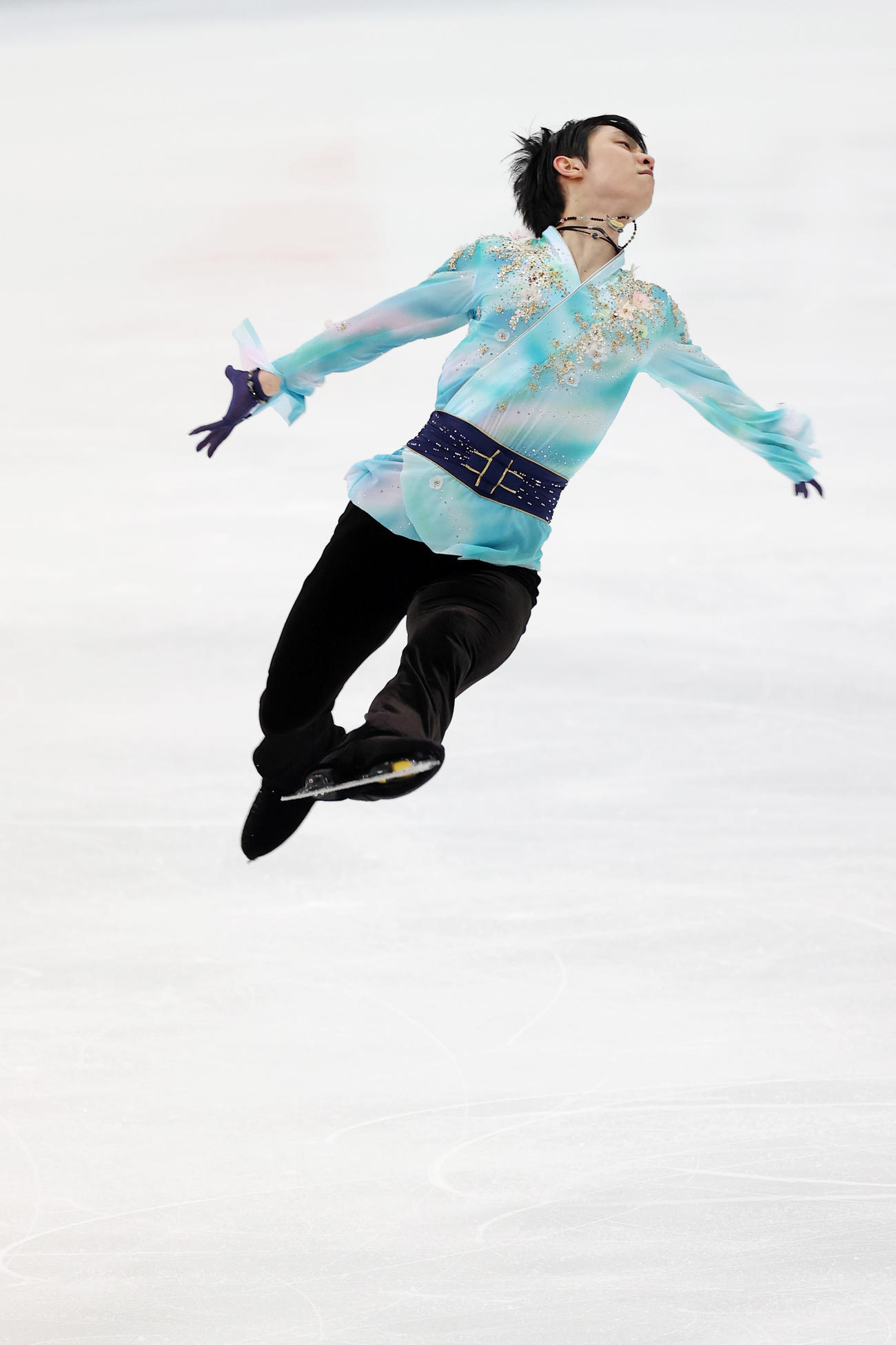 全日本フィギュアスケート選手権　男子フリーで演技をする羽生（代表撮影）