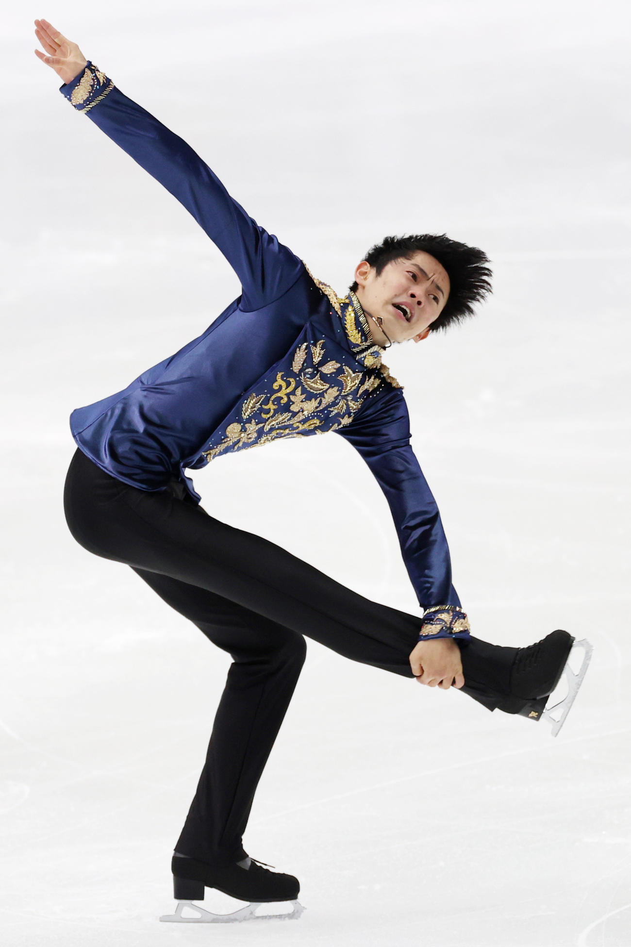 全日本フィギュアスケート選手権　男子フリーで演技をする島田（代表撮影）