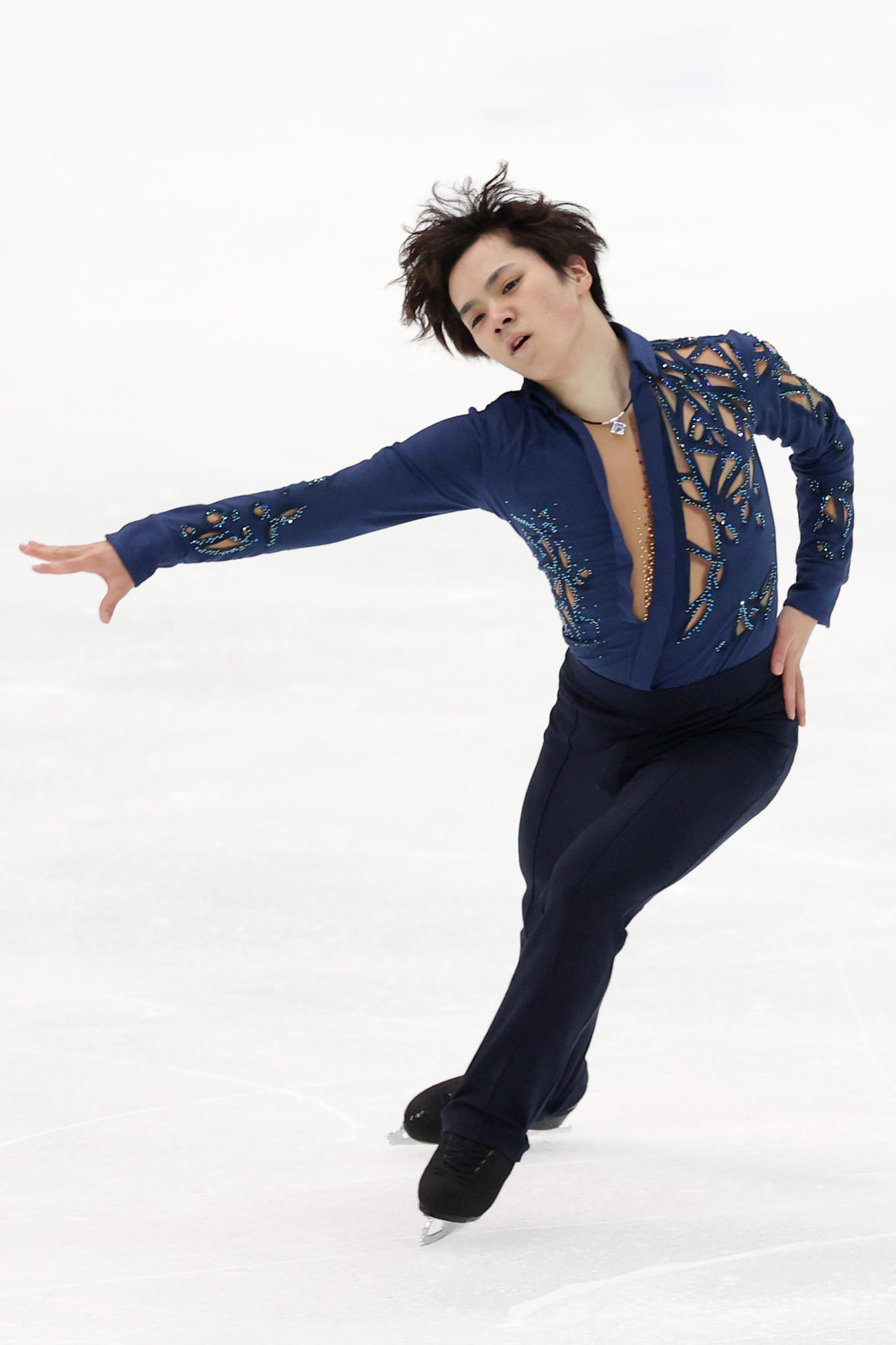 全日本フィギュアスケート選手権　男子フリーで演技をする宇野（代表撮影）