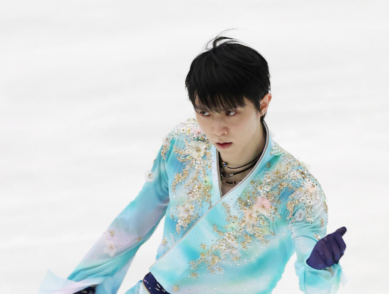 全日本フィギュアスケート選手権　男子フリーで演技をする羽生（代表撮影）