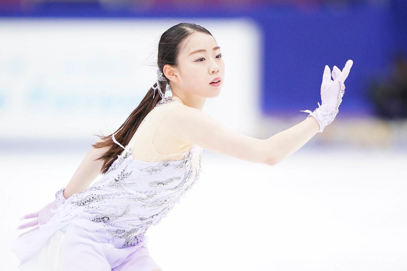 全日本フィギュアスケート選手権　練習する紀平（代表撮影）
