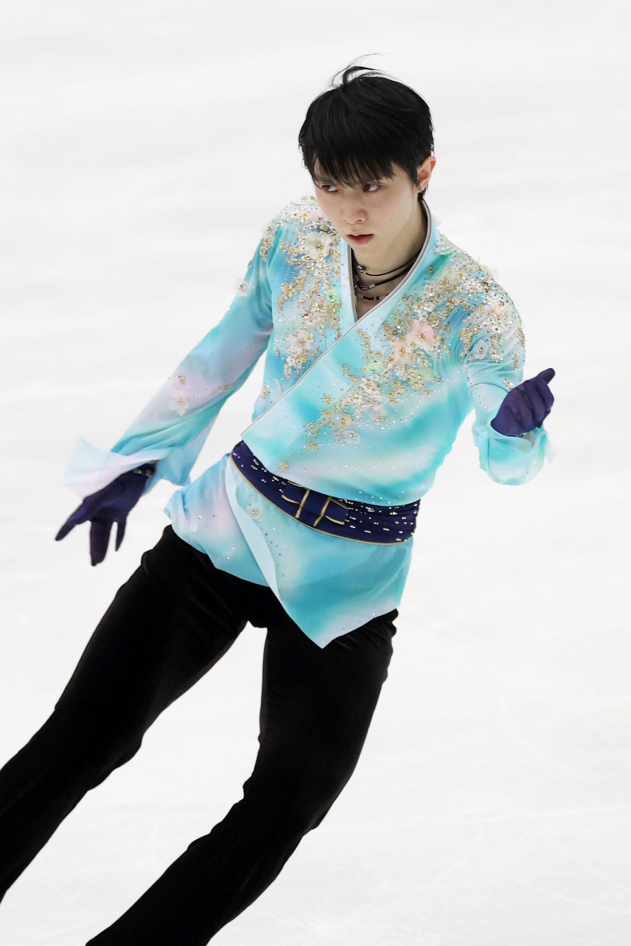 全日本フィギュアスケート選手権　男子フリーで演技をする羽生（代表撮影）