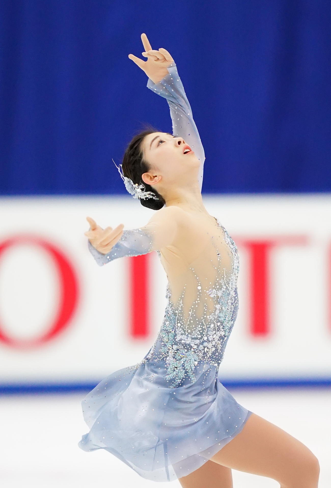 全日本選手権最終日　女子フリーで演技をする永井（代表撮影）
