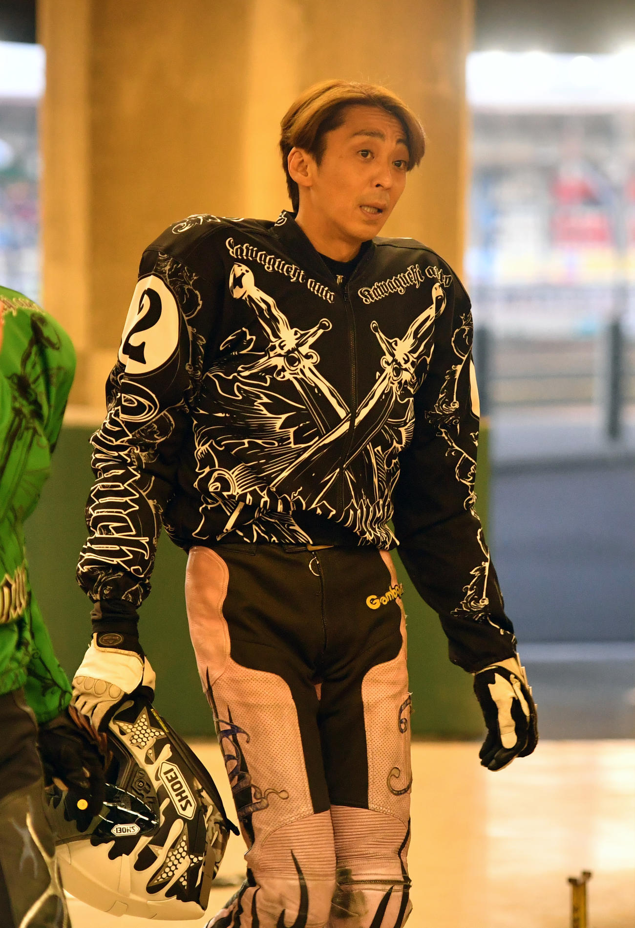 SS王座決定戦TR1回戦で3着の森且行（撮影・柴田隆二）