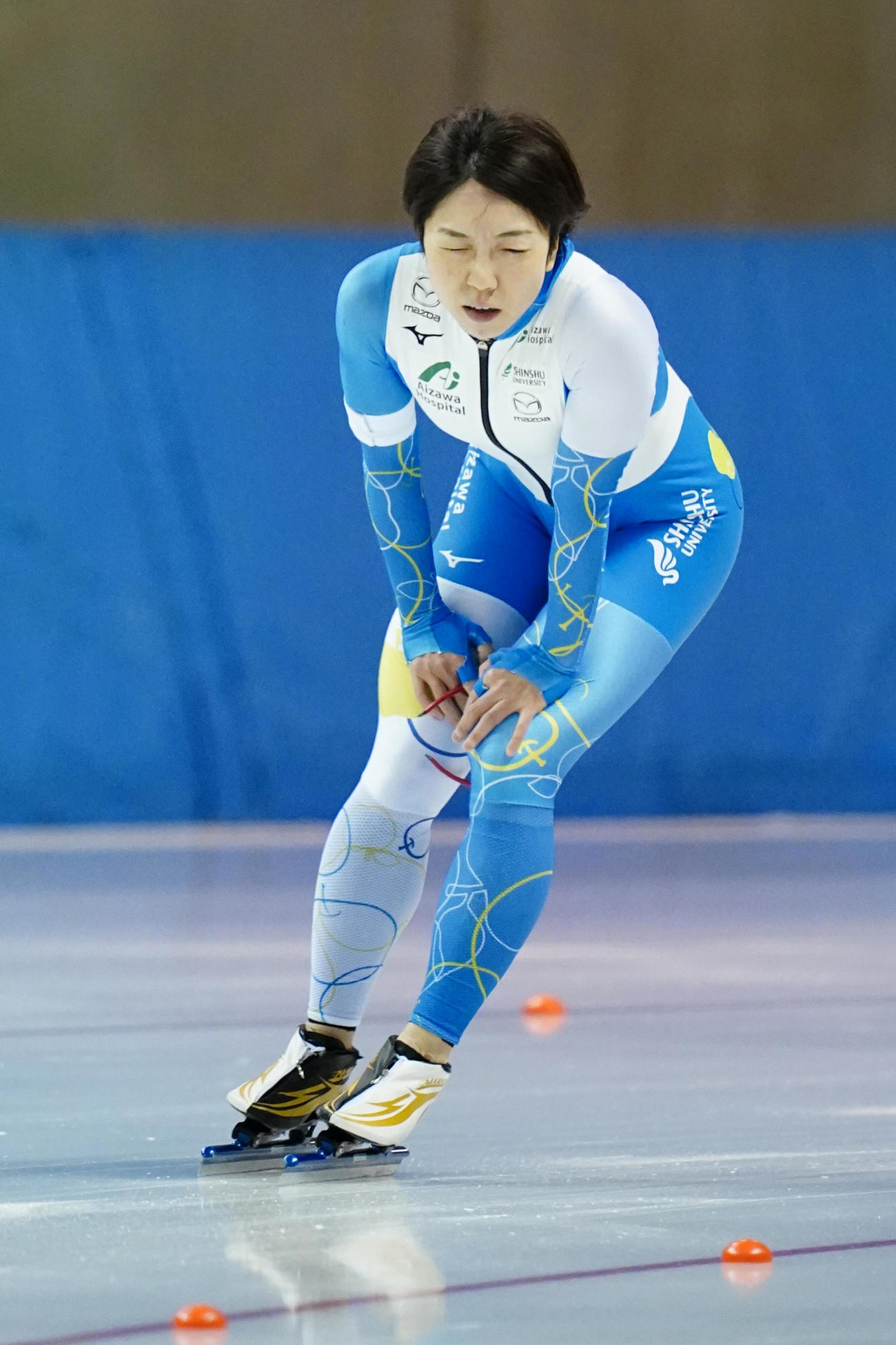 第88回スピードスケート全日本選手権第2日　女子1000メートルで4位に終わった小平（代表撮影）