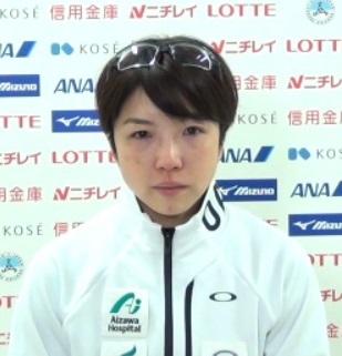 29日、オンライン取材に応じる小平奈緒