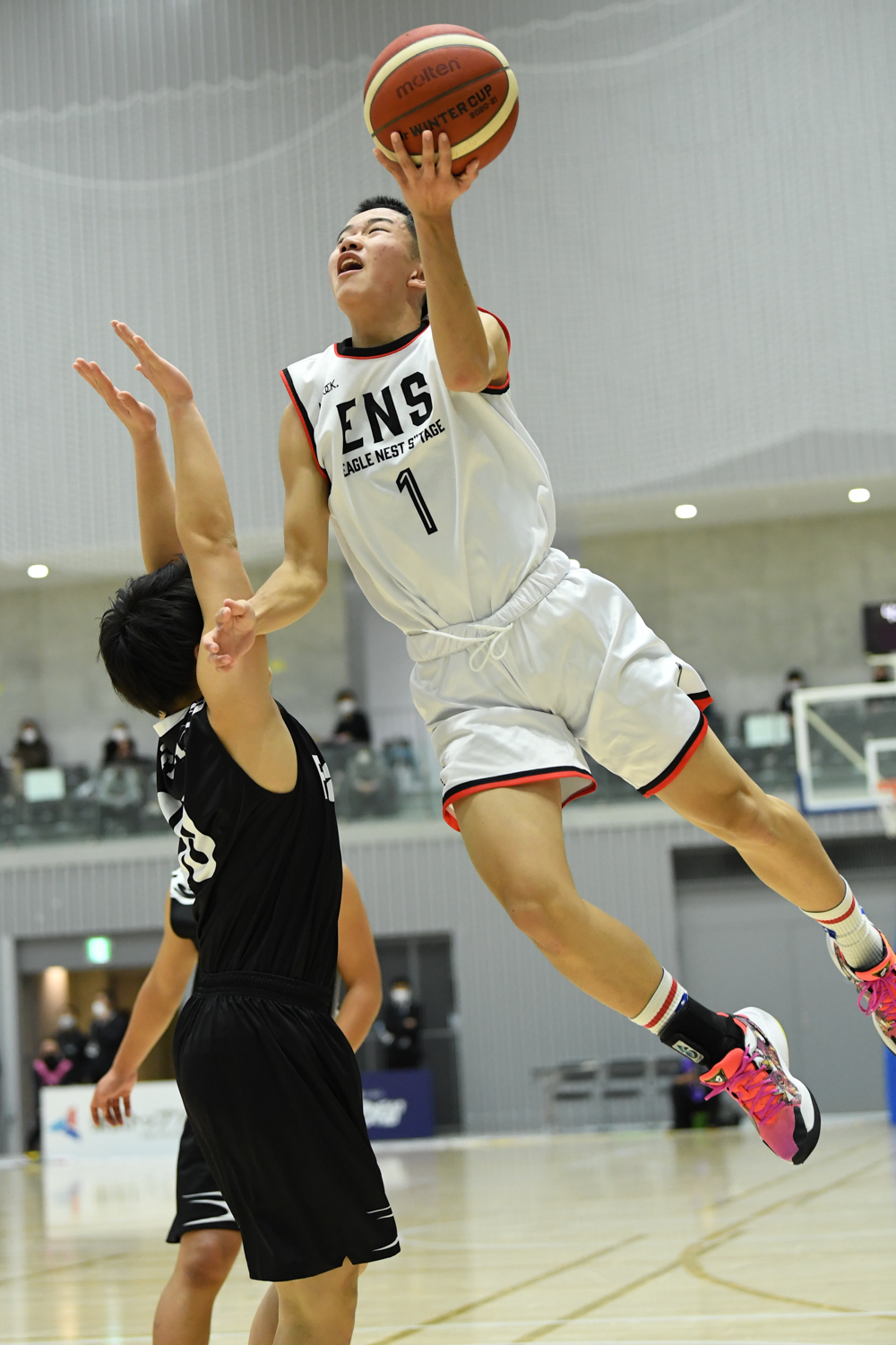 新井遠弥（3年）らの活躍で初戦突破をしたEagle　Nest　Stage（C）JBA