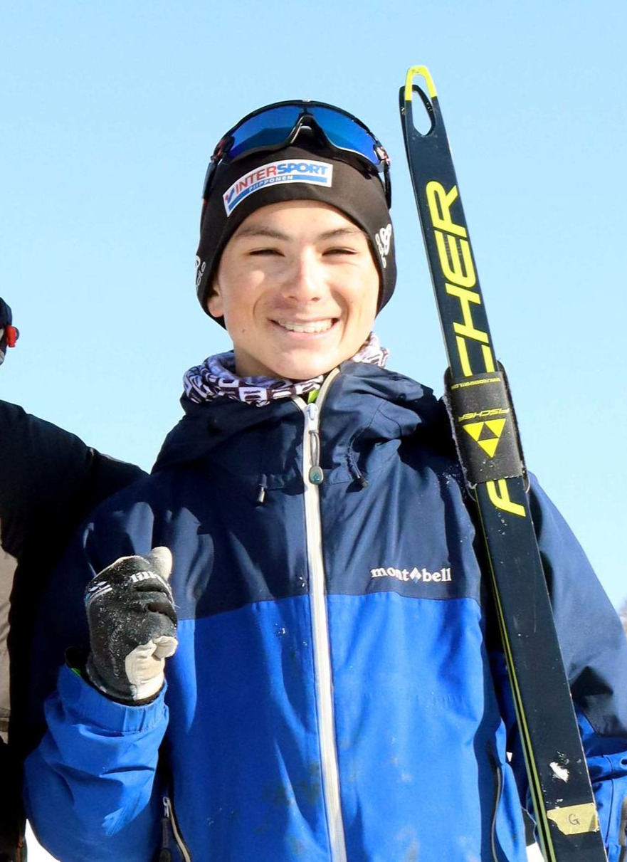 北北海道の男子15キロフリーで初優勝したフィンドレー（撮影・永野高輔）