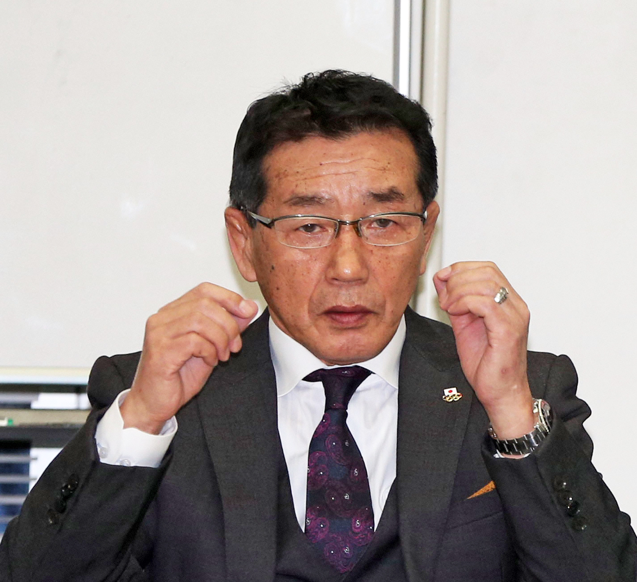 日本レスリング協会の高田裕司専務理事