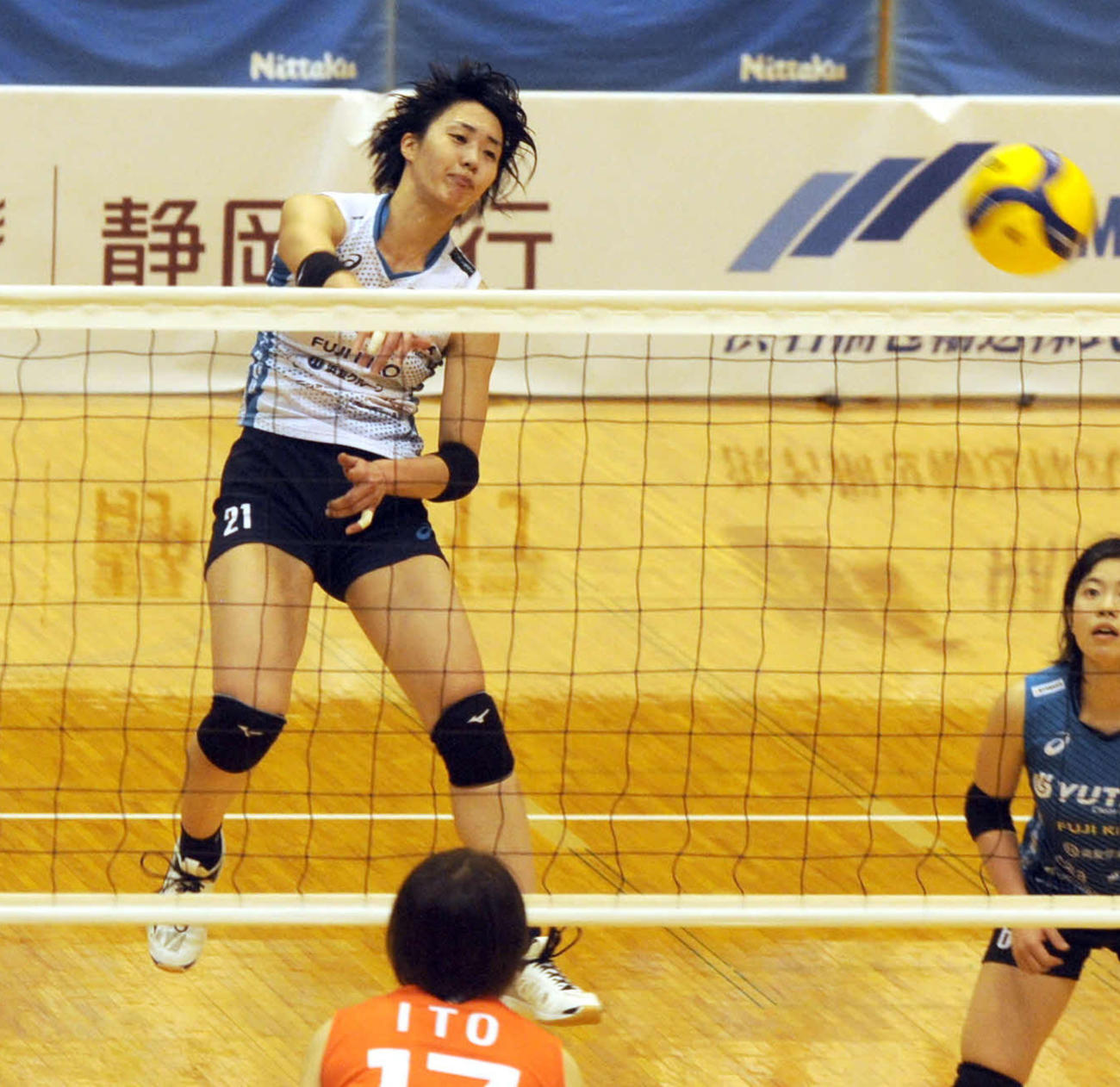 チーム最多の16得点を挙げたブレス浜松の水上