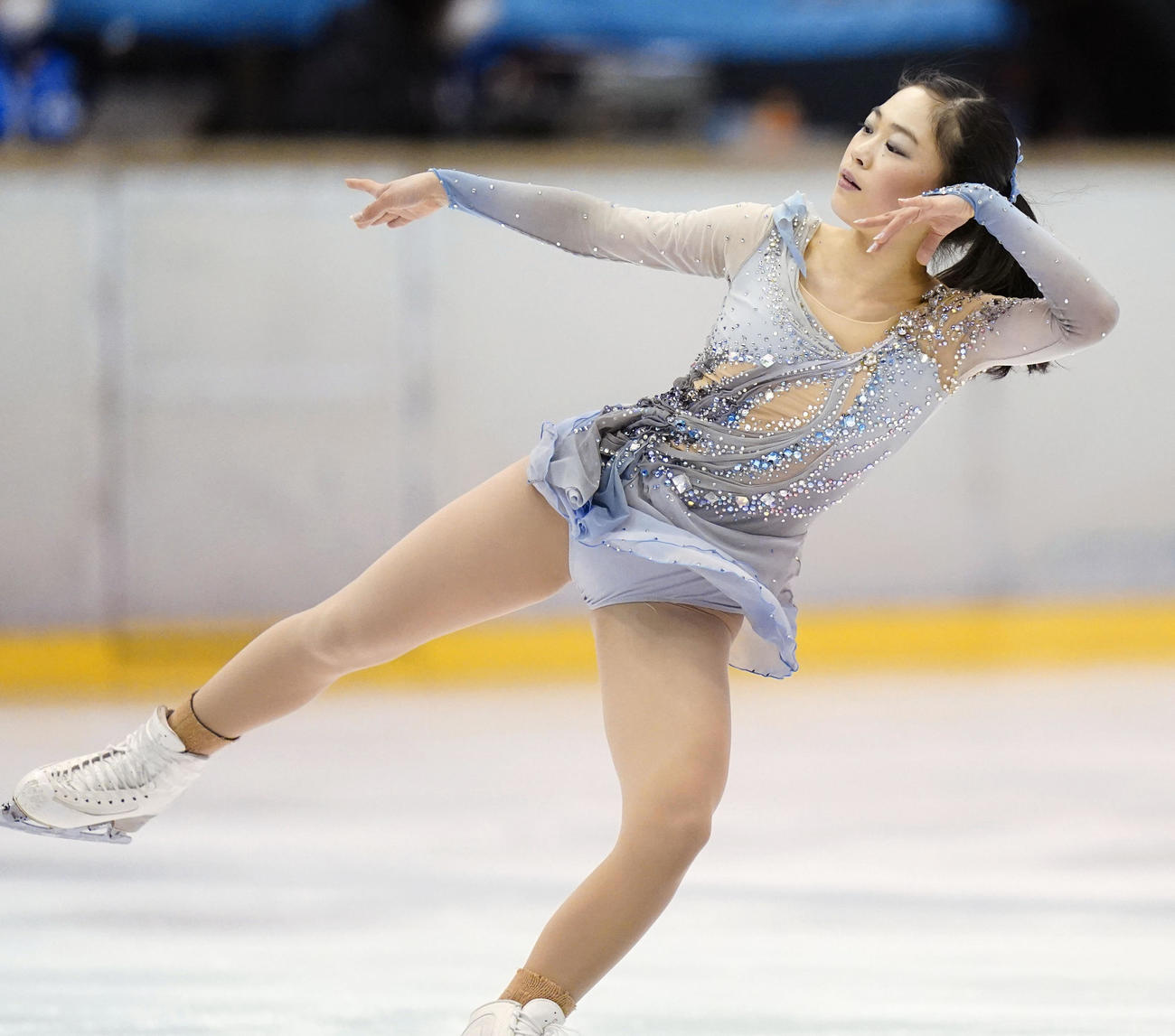 フィギュア少年女子　SPで2位の京都・吉田陽菜（代表撮影）