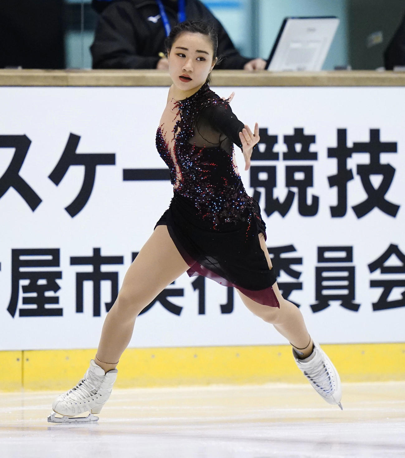 フィギュア少年女子　SPで3位の京都・河辺愛菜（代表撮影）