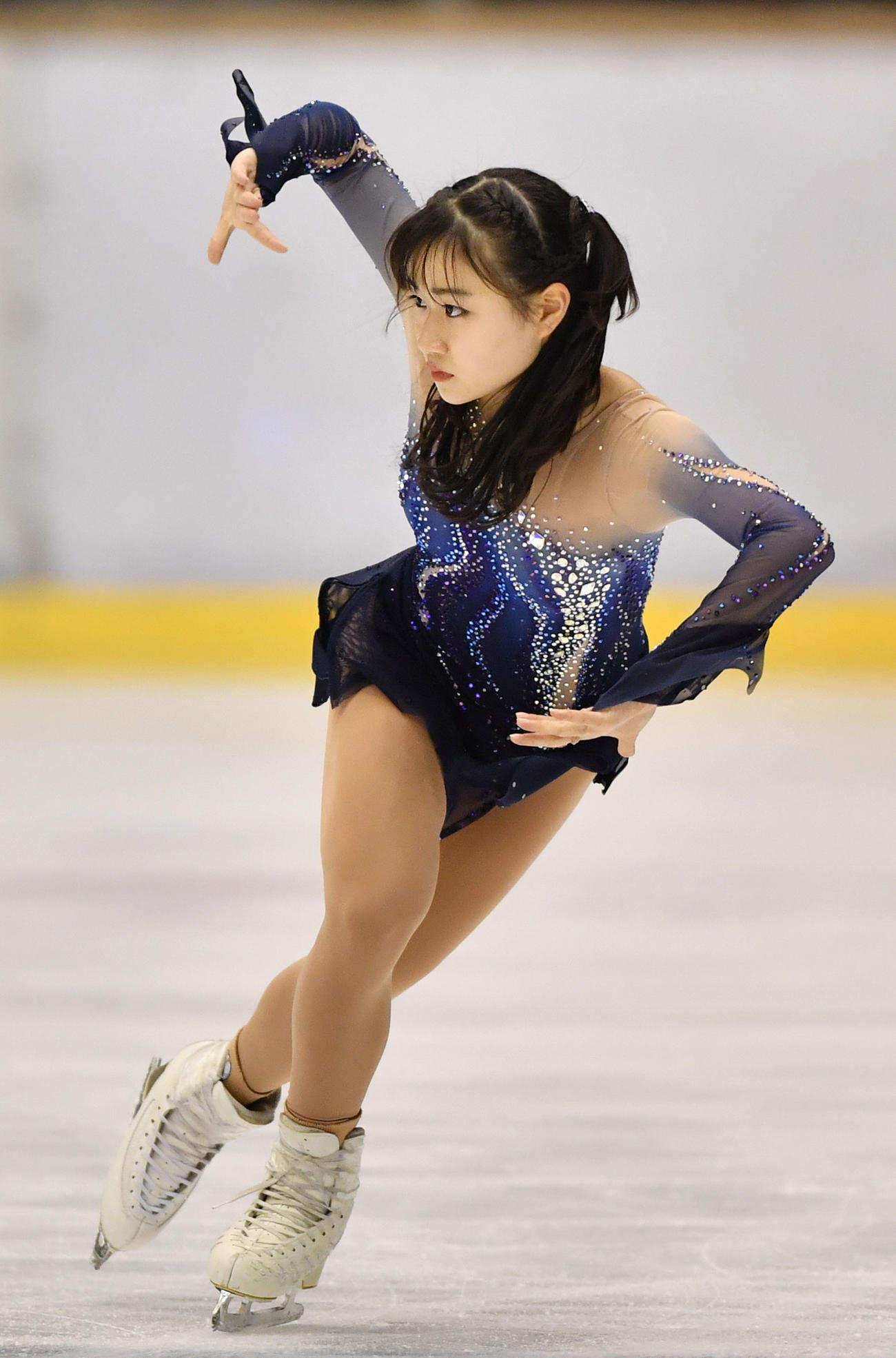 冬季国体2021　フィギュア少年女子フリー　3位となった河辺愛菜（代表撮影）