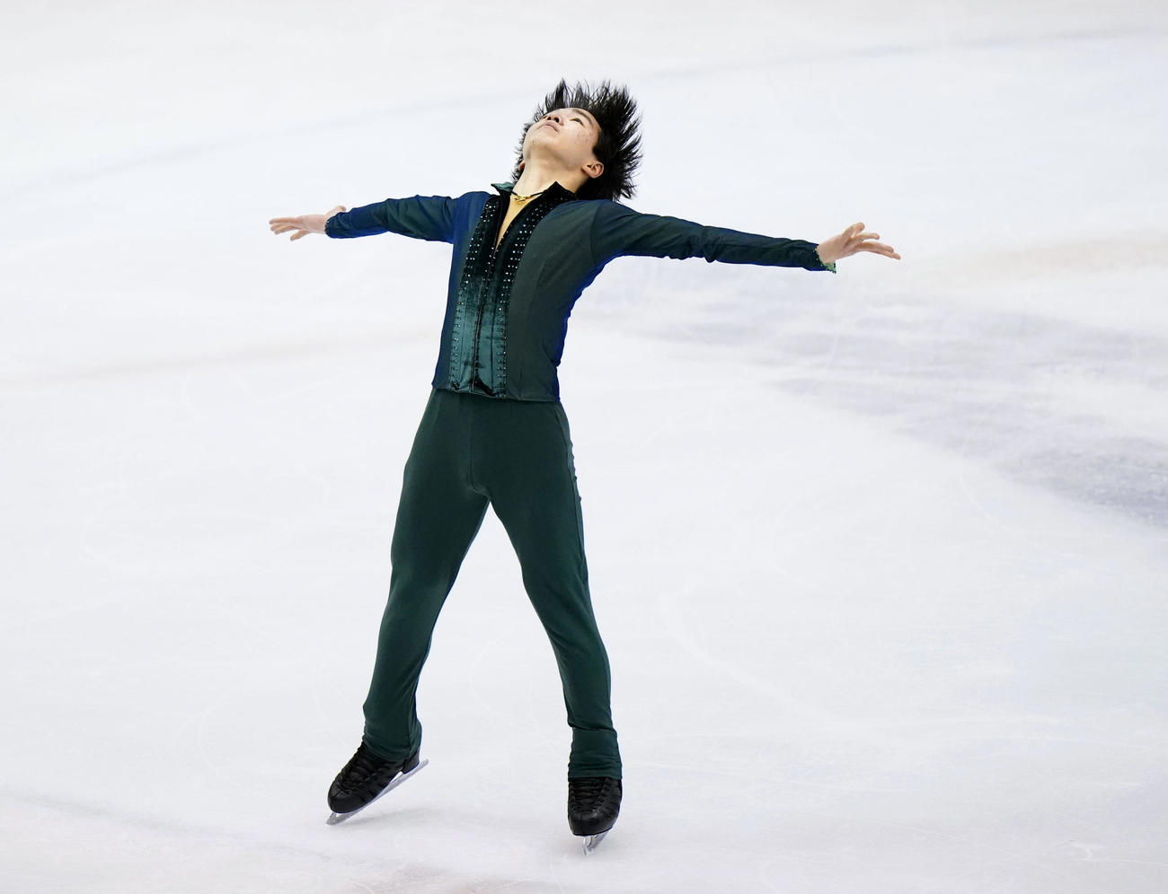 冬季国体2021　フィギュア少年男子フリー　優勝した神奈川・鍵山優真のフリー（代表撮影）
