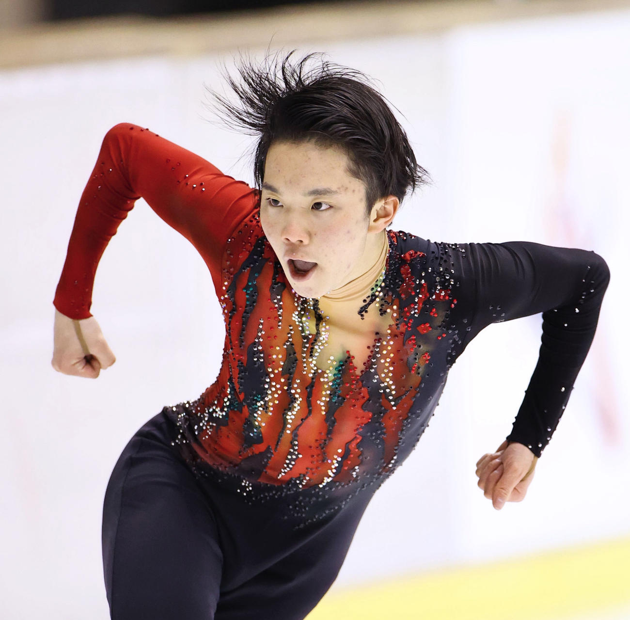 優勝した大阪・友野一希のフリー（代表撮影）