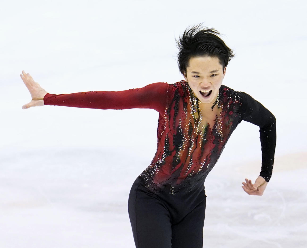 優勝した大阪・友野一希のフリー（代表撮影）