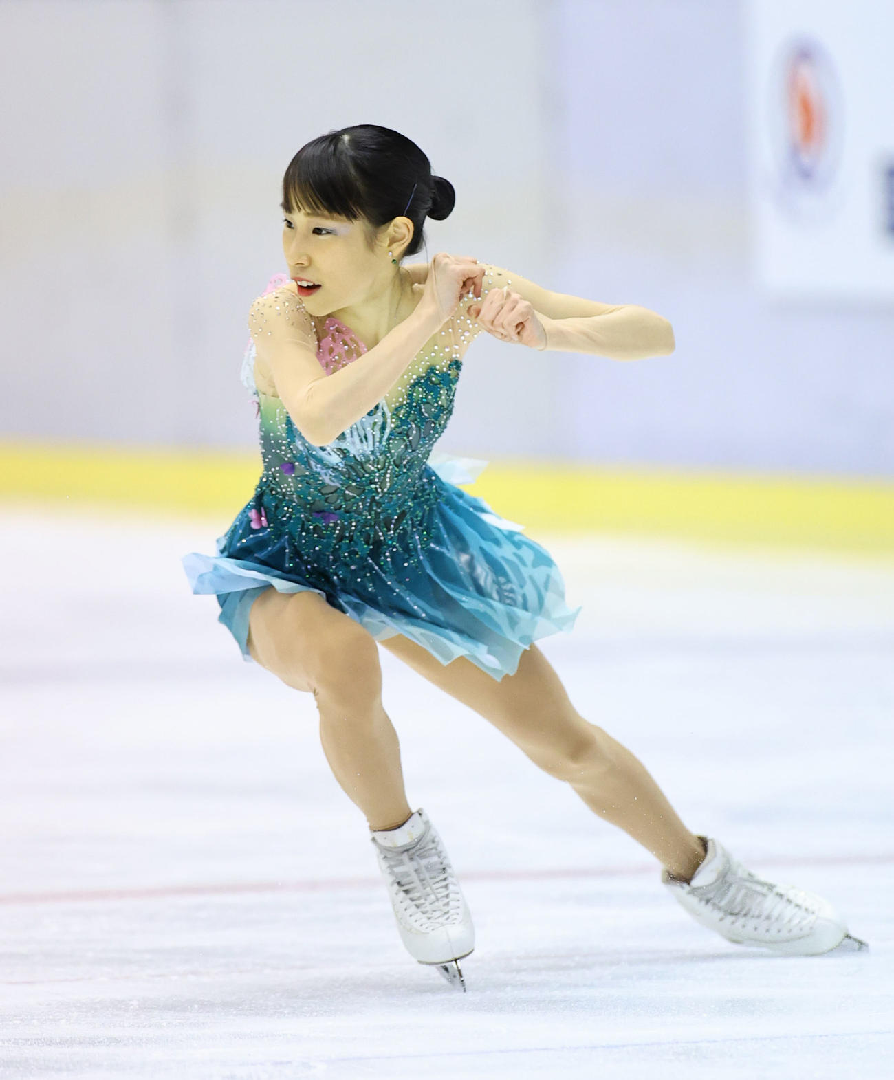 成年女子フリーで演技する三原舞依（代表撮影）
