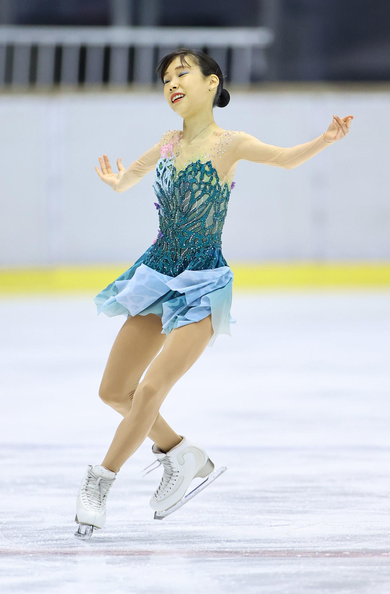 成年女子フリーで演技する三原舞依（代表撮影）