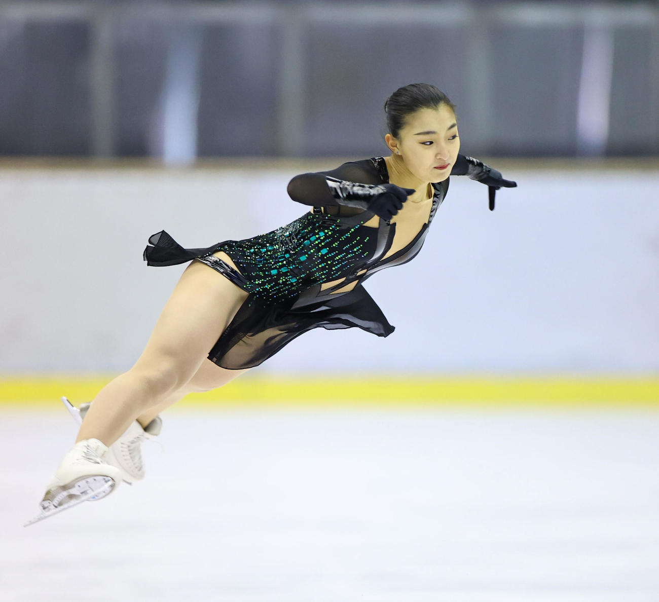 冬季国体2021　成年女子フリーで演技する坂本花織（代表撮影）