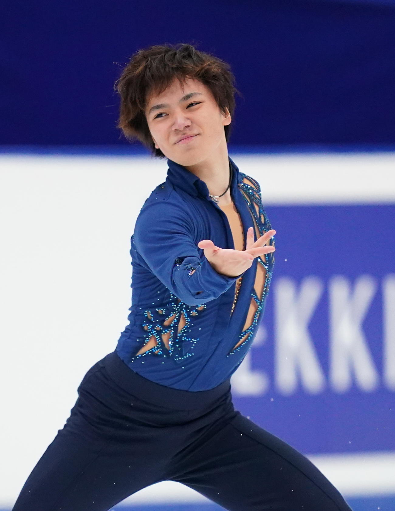 全日本フィギュアスケート選手権　男子フリーで演技をする宇野昌磨（2020年12月26日撮影）