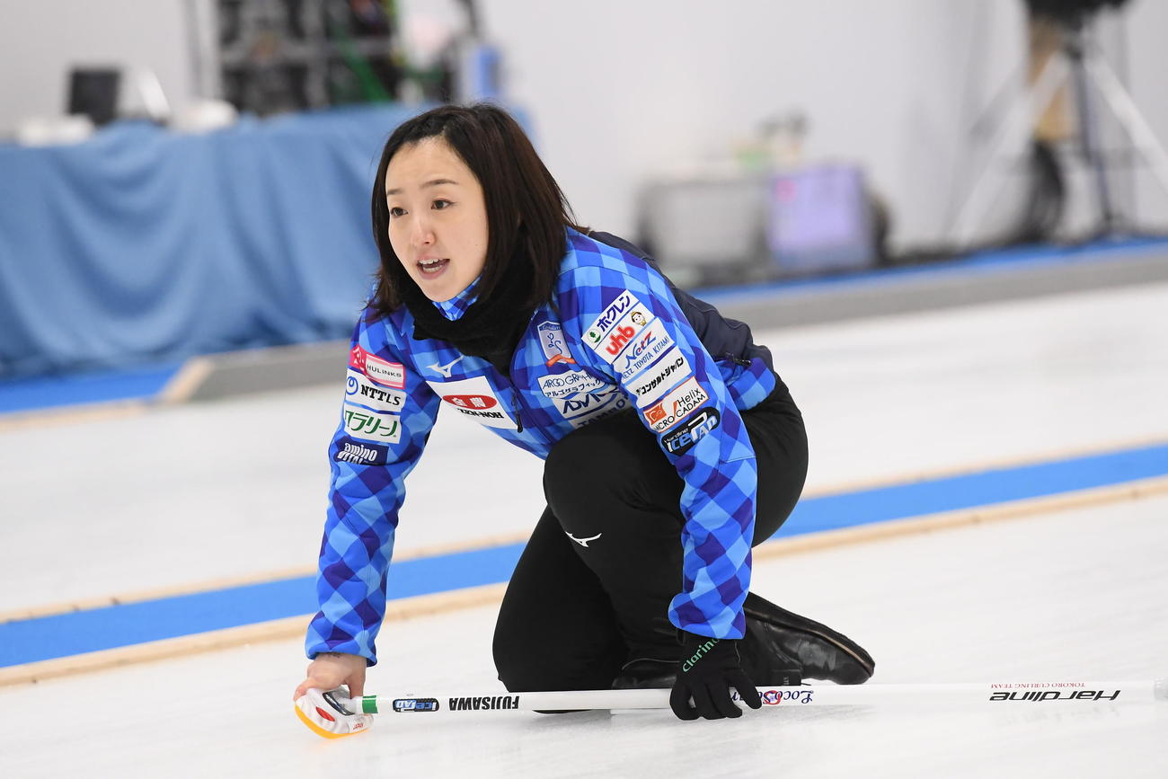 決勝に進出したロコ・ソラーレのスキップ藤沢五月（C）ICA IDE