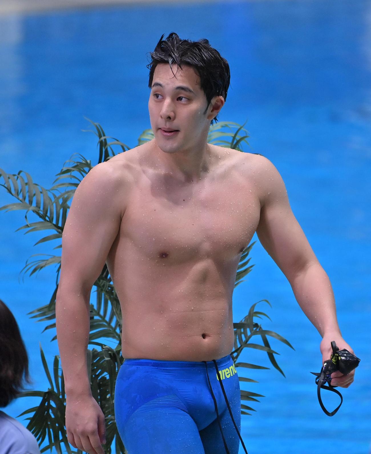 男子200メートルバタフライ決勝で6位の瀬戸（代表撮影）