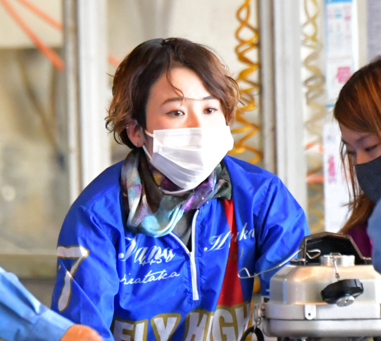 61号機に好感触の平高奈菜（撮影・外山鉄司）