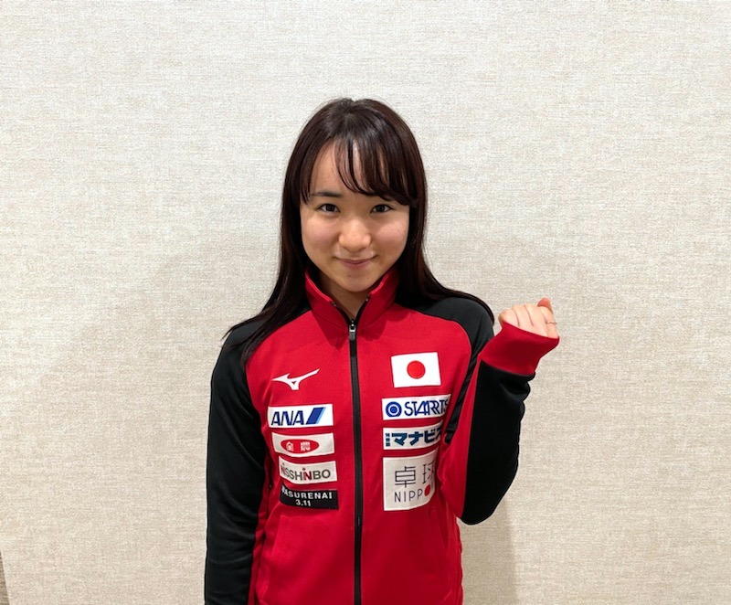 今季初の国際大会に出発する東京五輪卓球女子代表の伊藤美誠（スターツ提供）