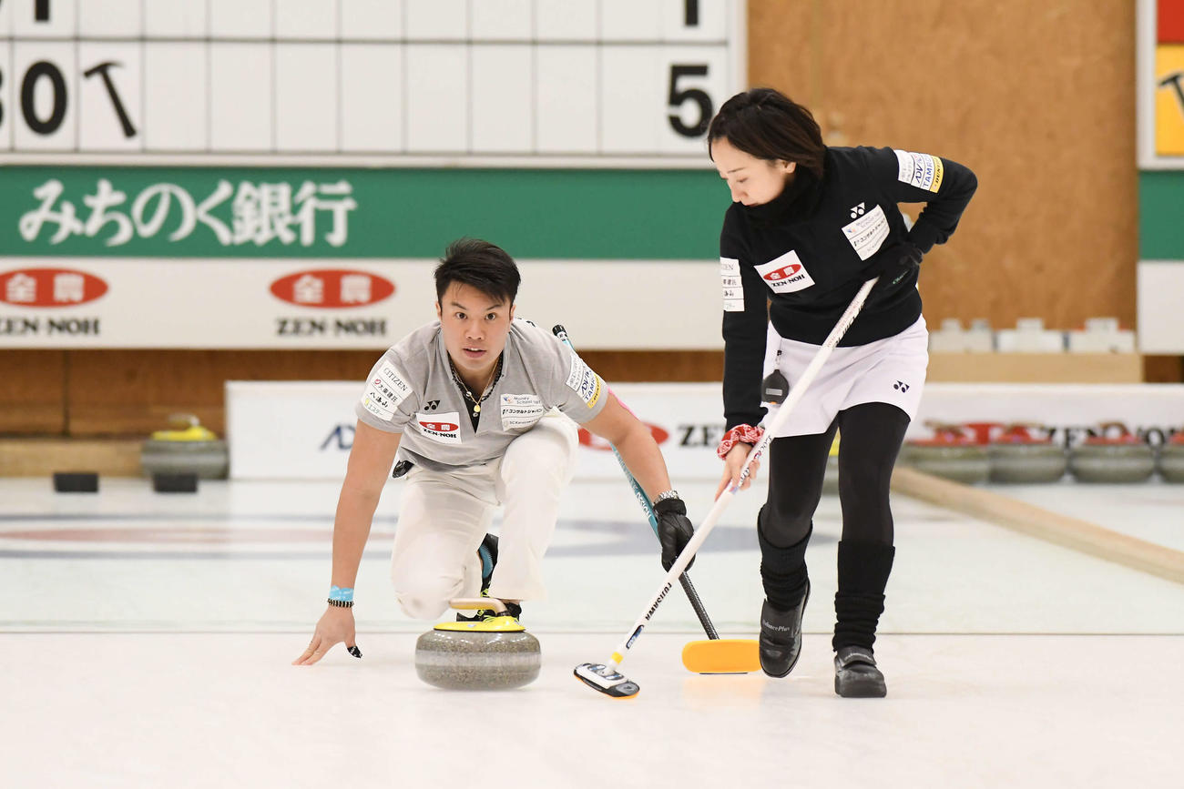 準々決勝に進出した藤沢、山口のペア(C)JCA IDE