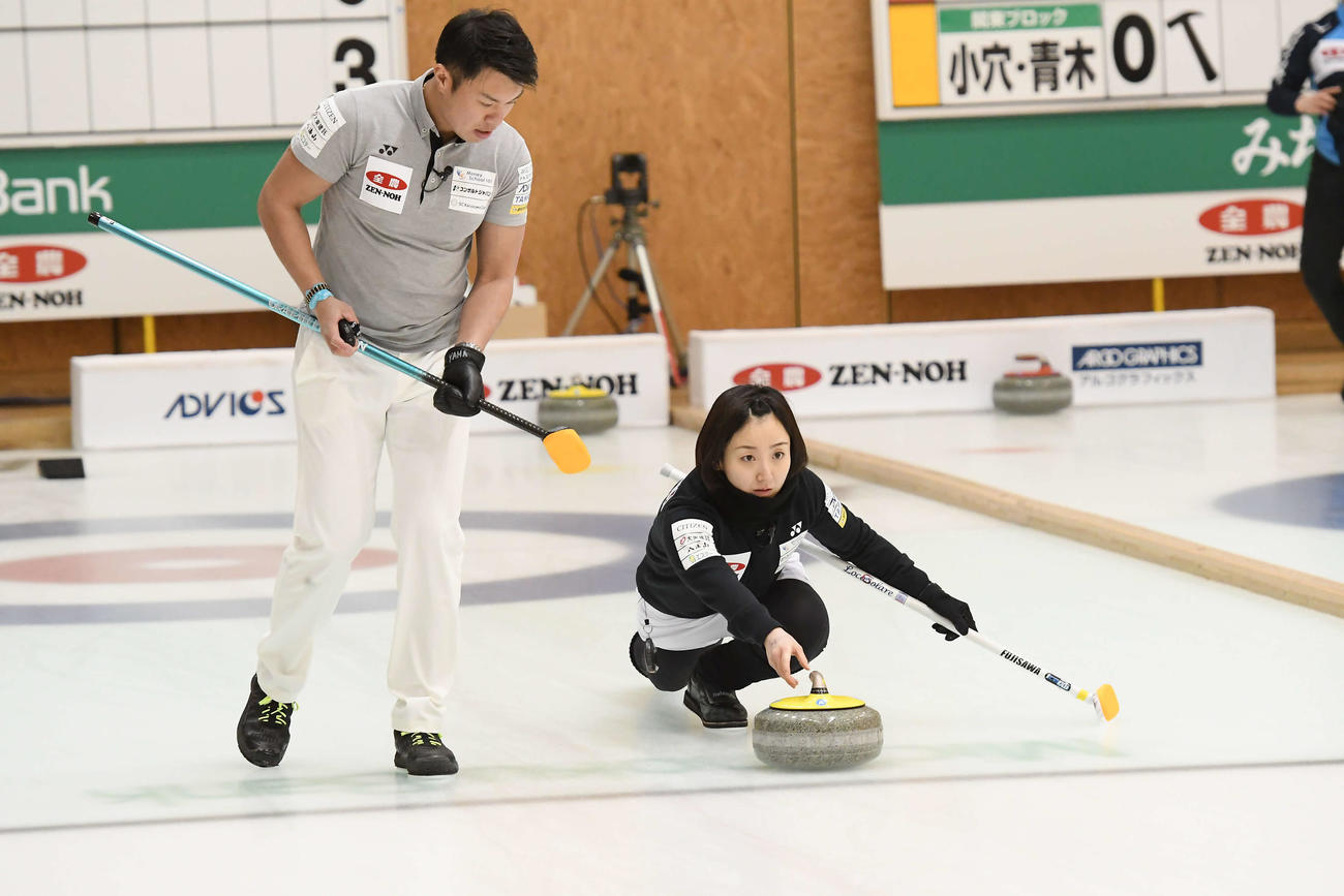 準々決勝で敗れた藤沢と山口のペア(C)JCA IDE