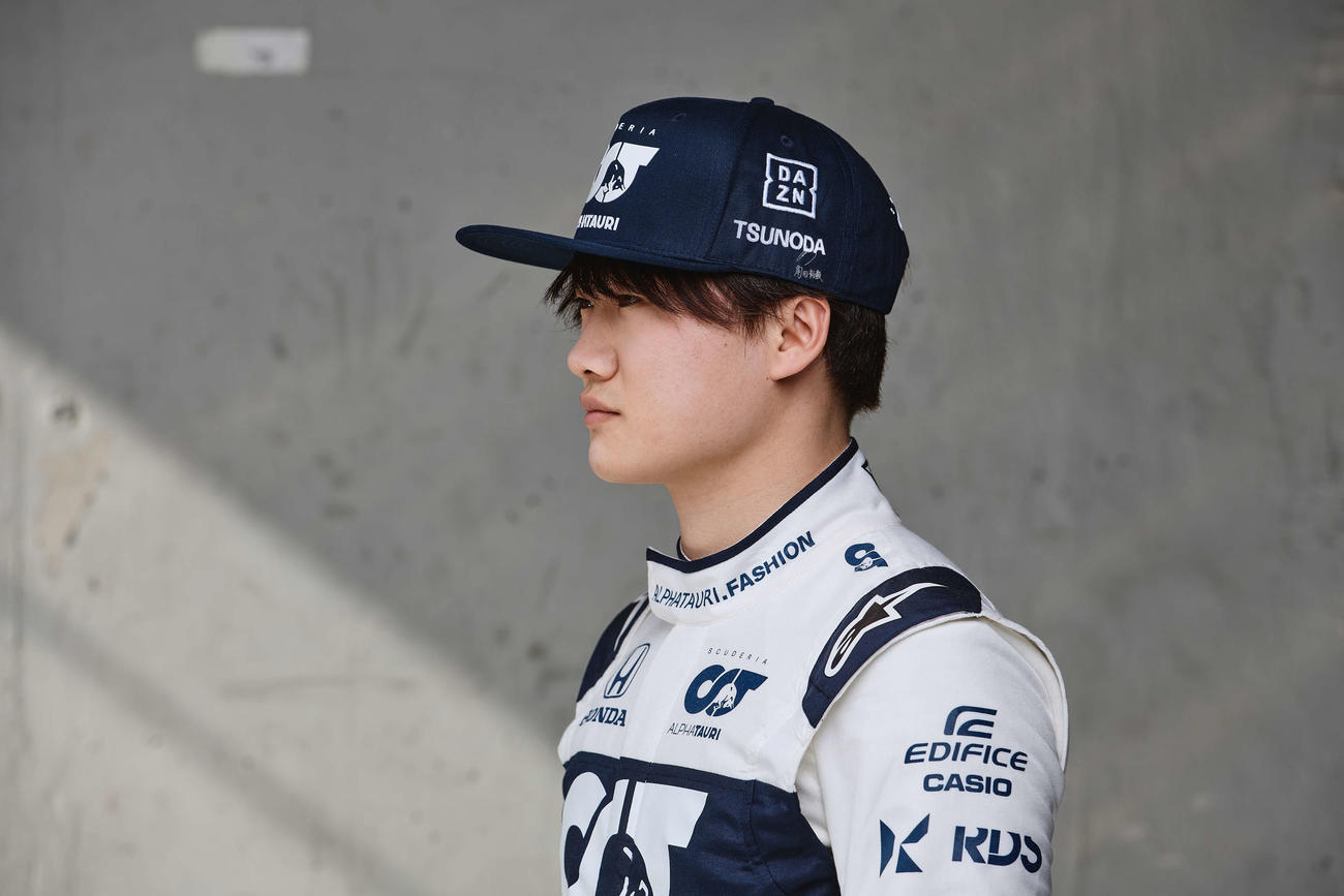 DAZNアンバサダーに就任するF1「スクーデリア・アルファタウリ」のドライバー角田裕毅