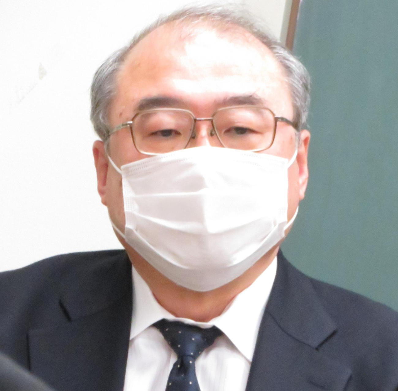 中里壮也専務理事（2021年2月26日撮影）