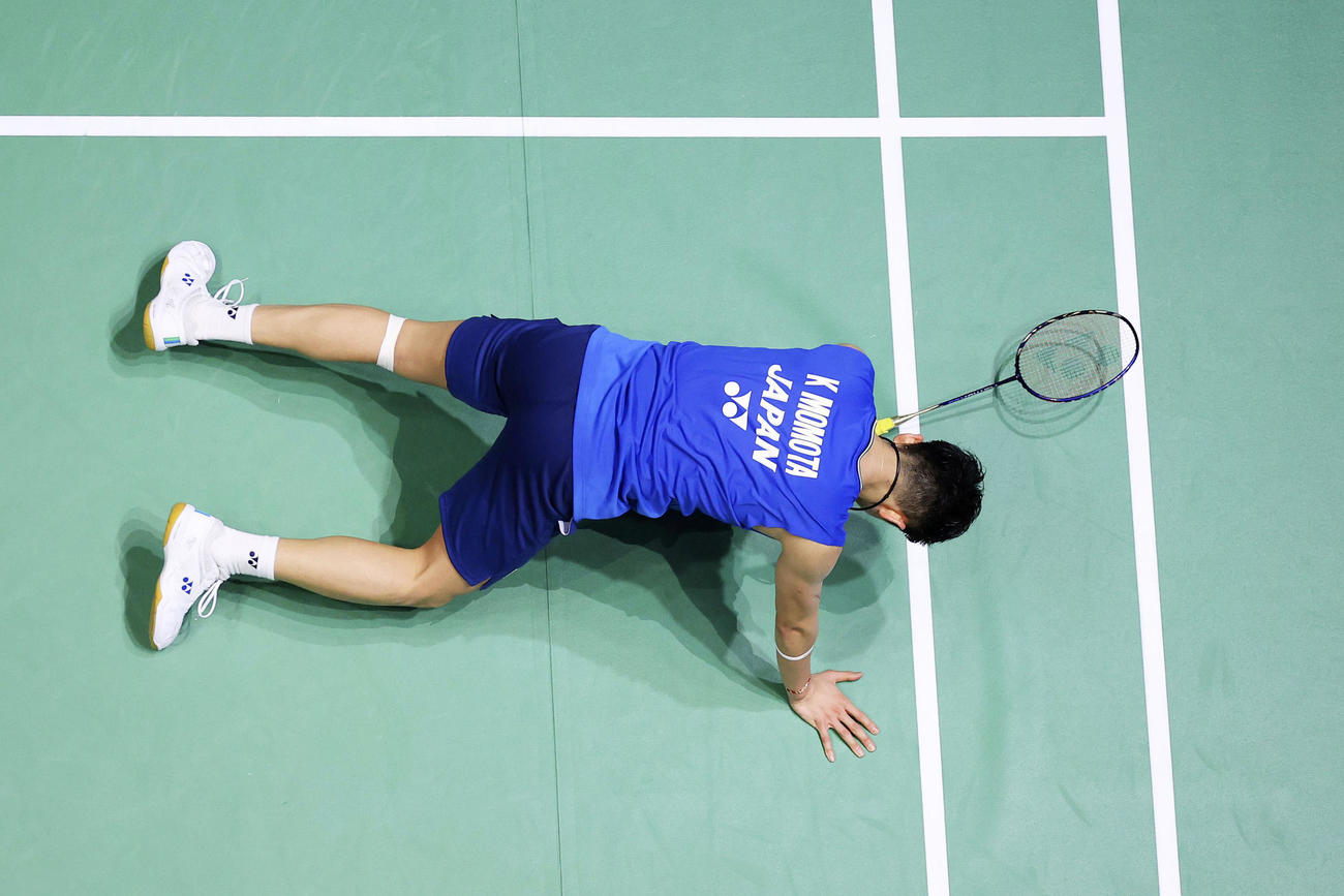 男子シングルスの準々決勝で敗れた桃田賢斗（ゲッティ＝共同）
