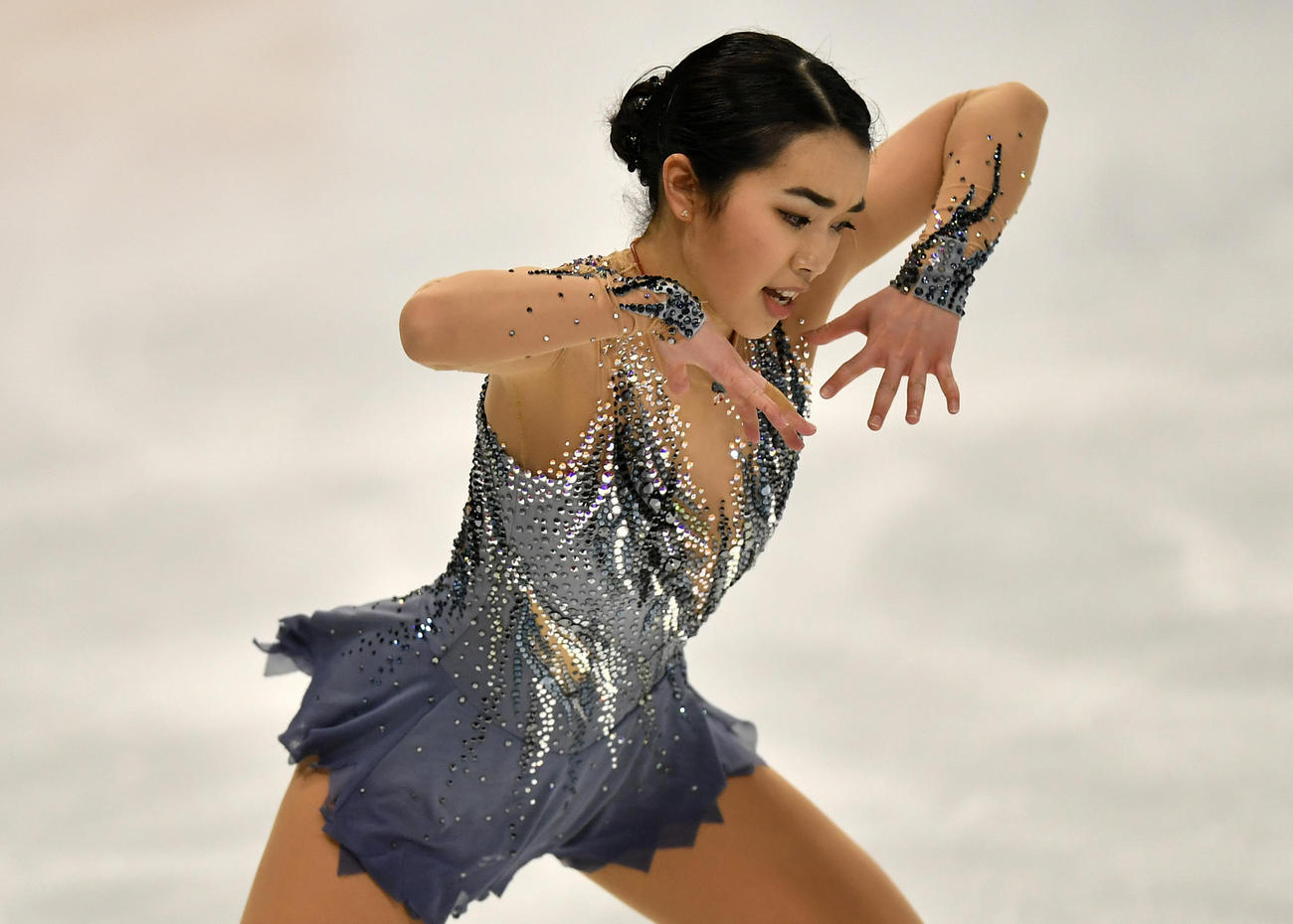 世界選手権女子SPに出場したカレン・チェン（AP）