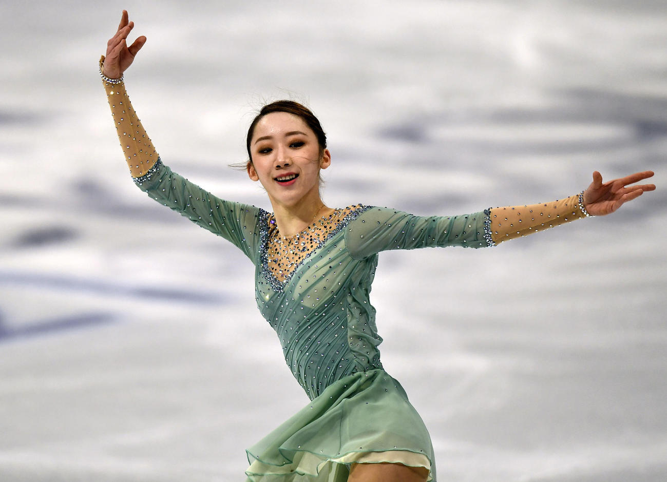 世界選手権女子SPに出場したキム・イェリム（AP）