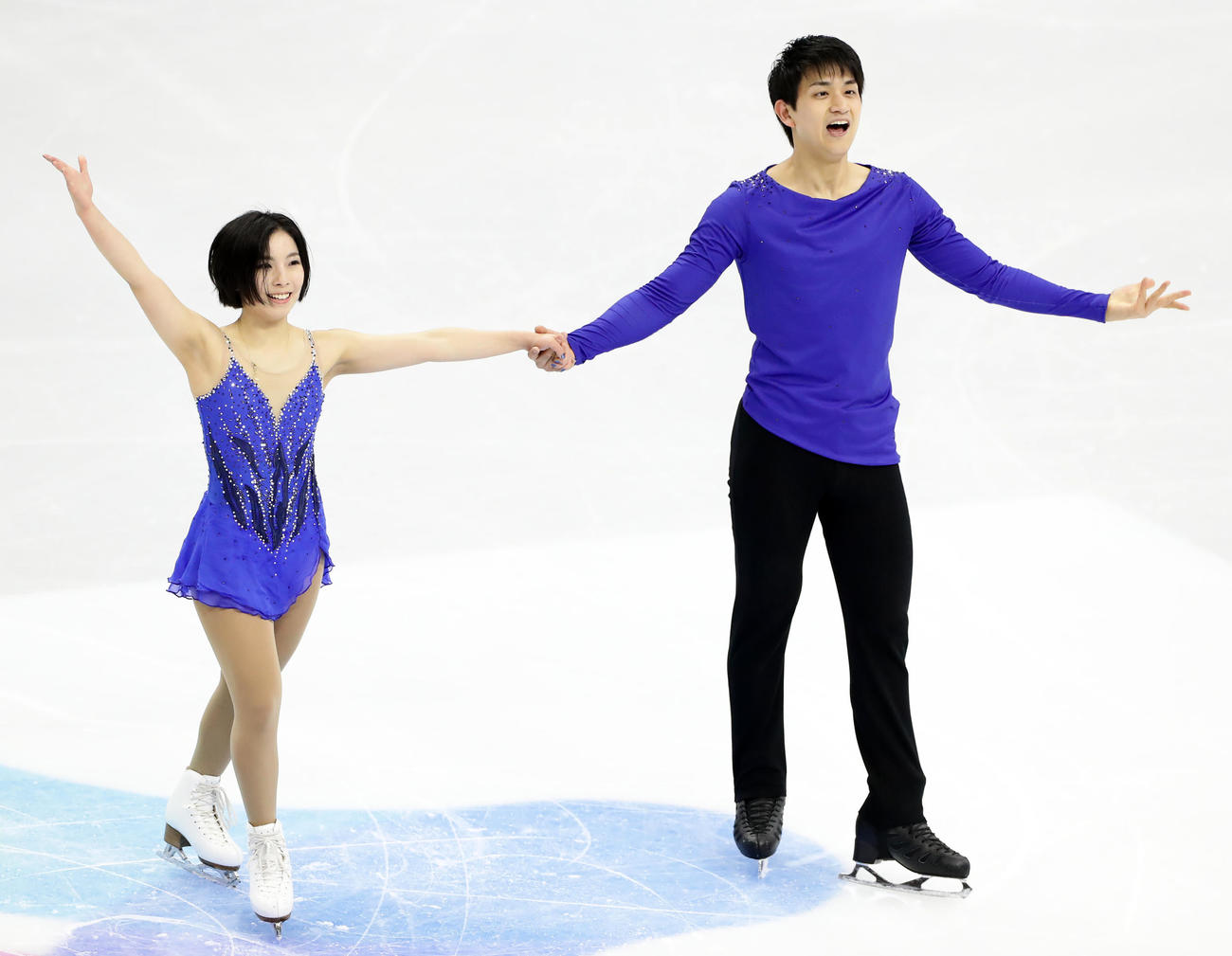 木原龍一（右）三浦璃来組（2020年2月8日撮影）
