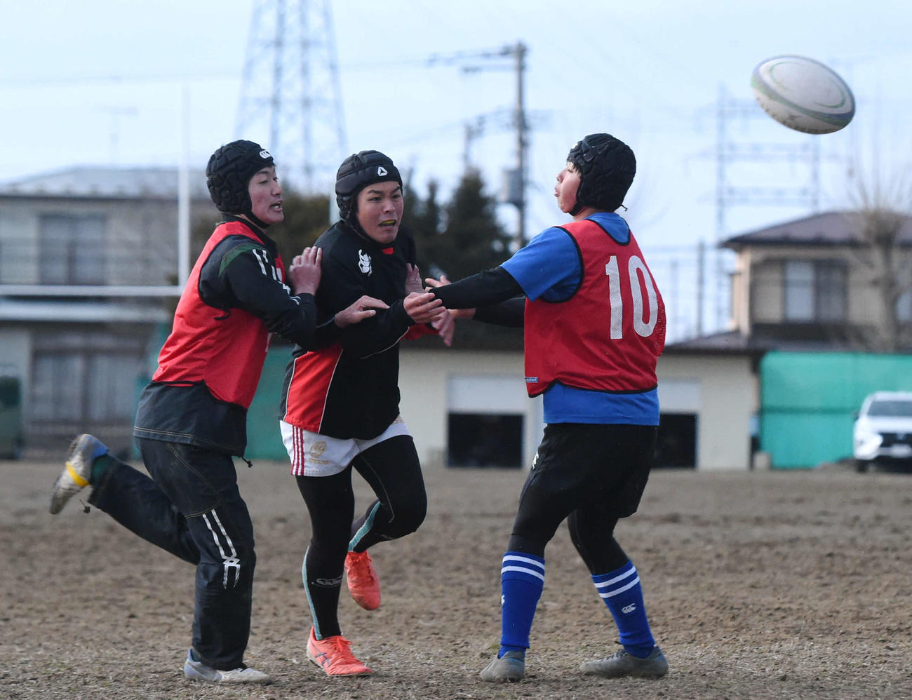 初の選抜に向けて調整する佐沼の選手たち（撮影・相沢孔志）