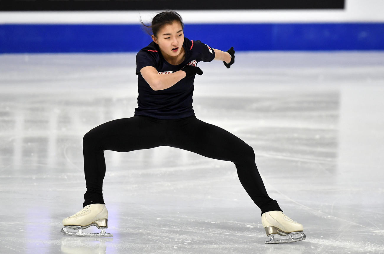 練習中の坂本（AP）