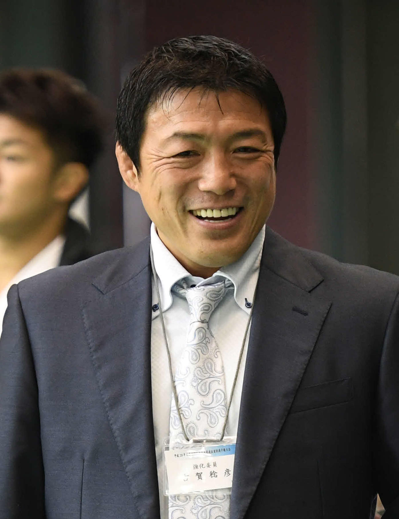16年11月12日、柔道講道館杯全日本体重別選手権を観戦する古賀稔彦さん