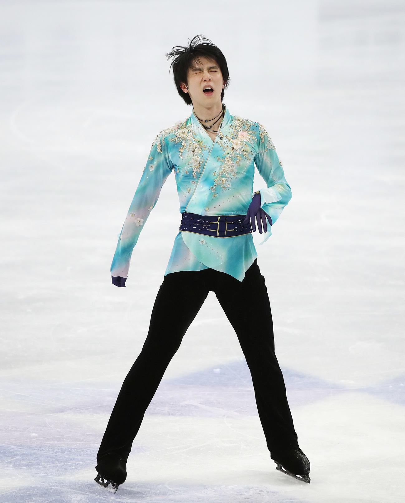 フリー演技を行う羽生結弦（撮影・PNP）