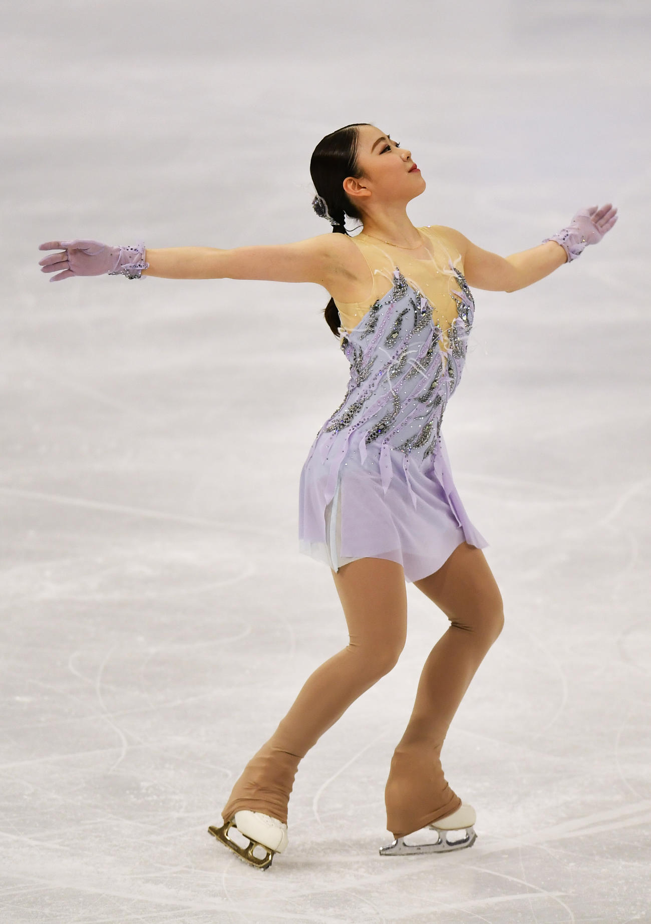 女子フリー　演技する紀平梨花（AP）