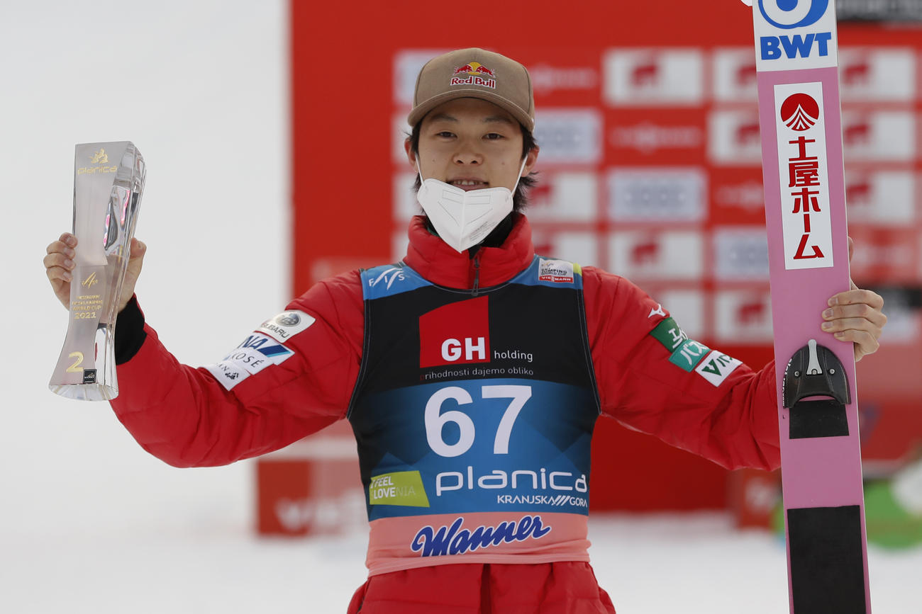 2位となった小林陵侑（AP）