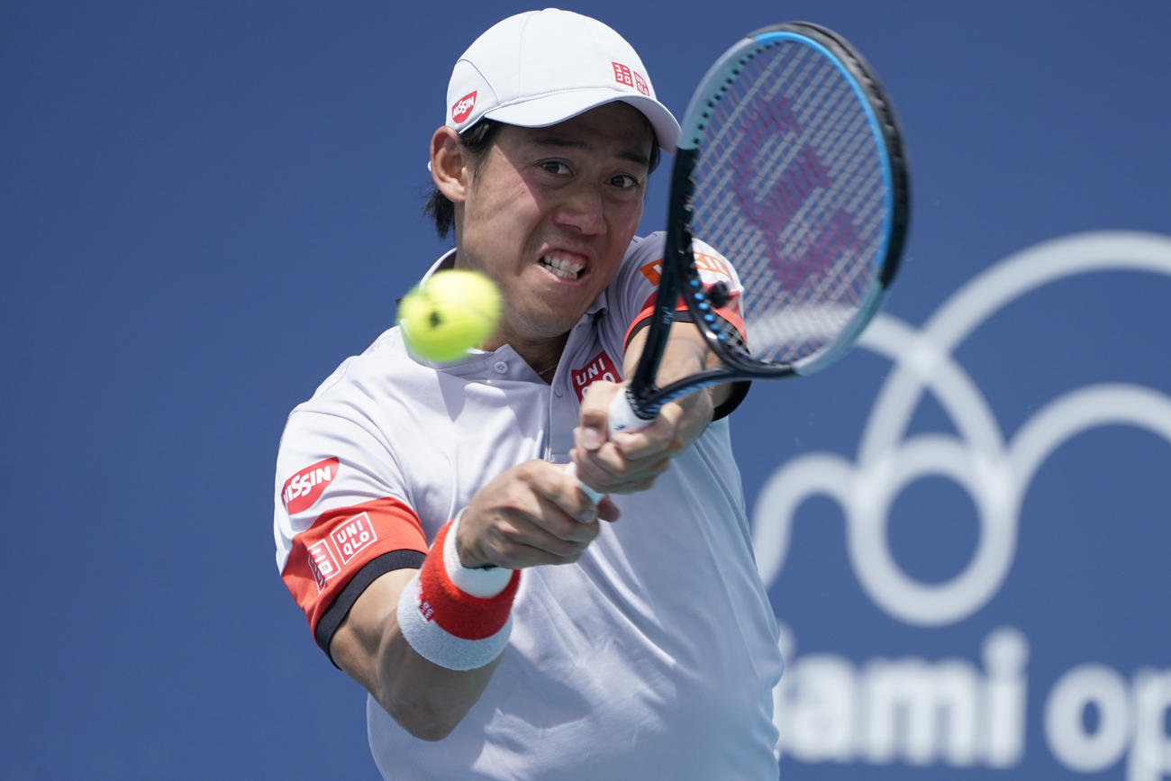 マイアミオープン2回戦　ベデネと対戦する錦織
