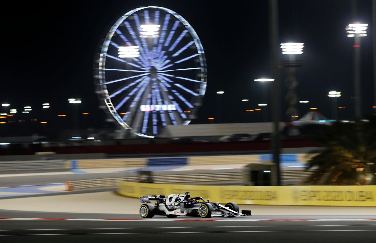 開幕戦バーレーンGP予選で13位につけたアルファタウリ・ホンダの角田裕毅（ロイター）