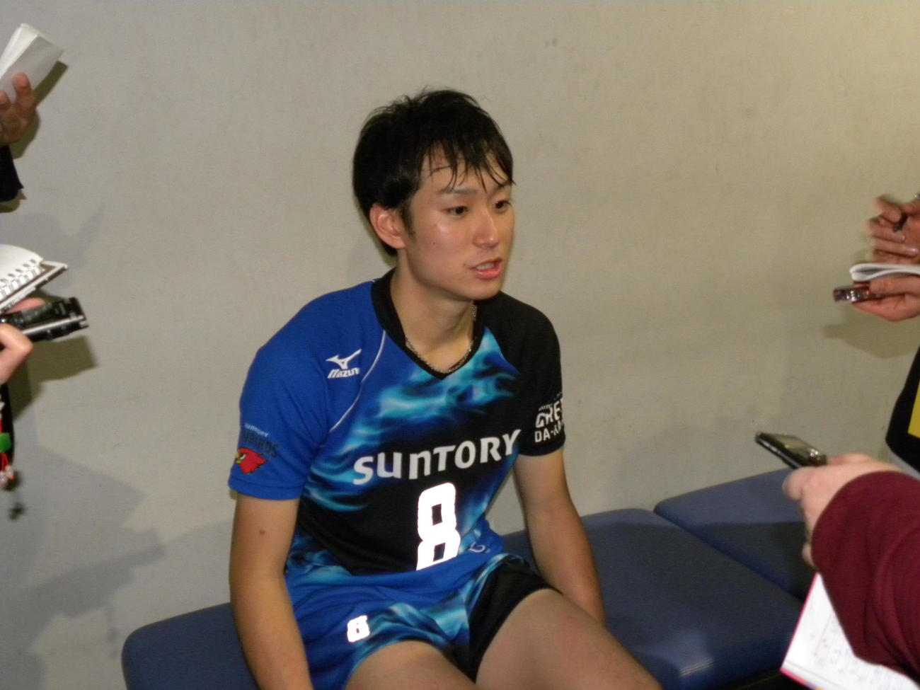サントリーの柳田将洋＝2017年5月3日
