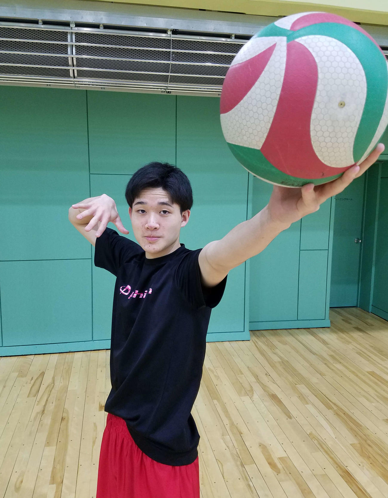 中大で将来の五輪出場を目指す柿崎