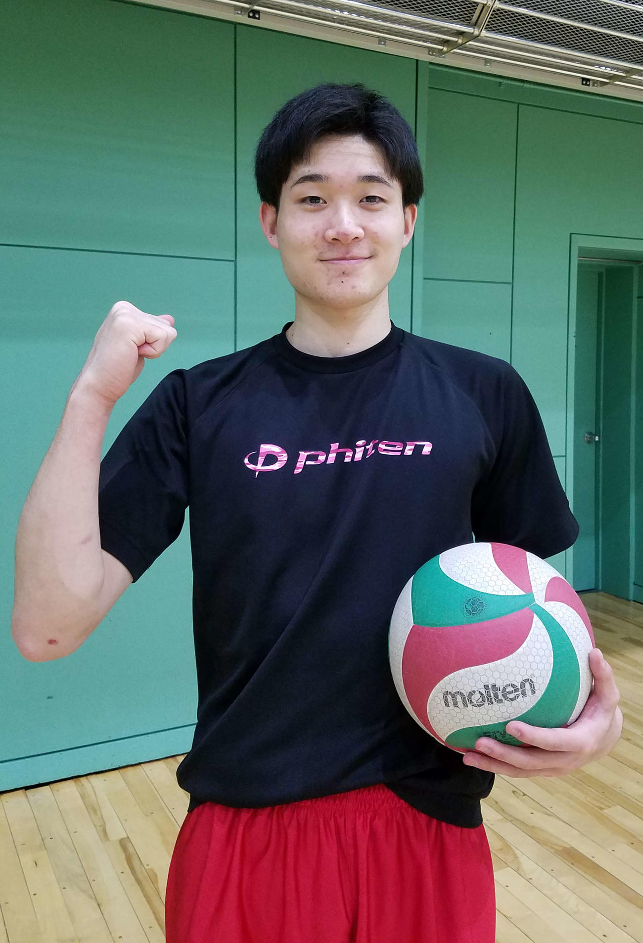 中大で将来の五輪出場を目指す柿崎